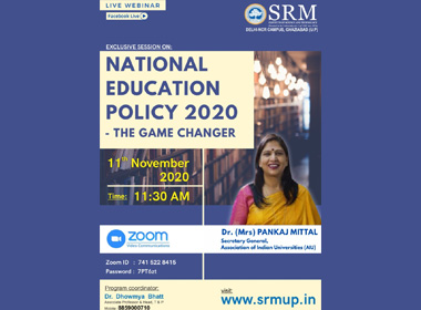 Webinar on National Education Policy 2020 - The Game Changer
