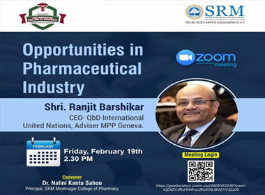 Virtual Meet on Opportunities in Pharmaceutical Industry