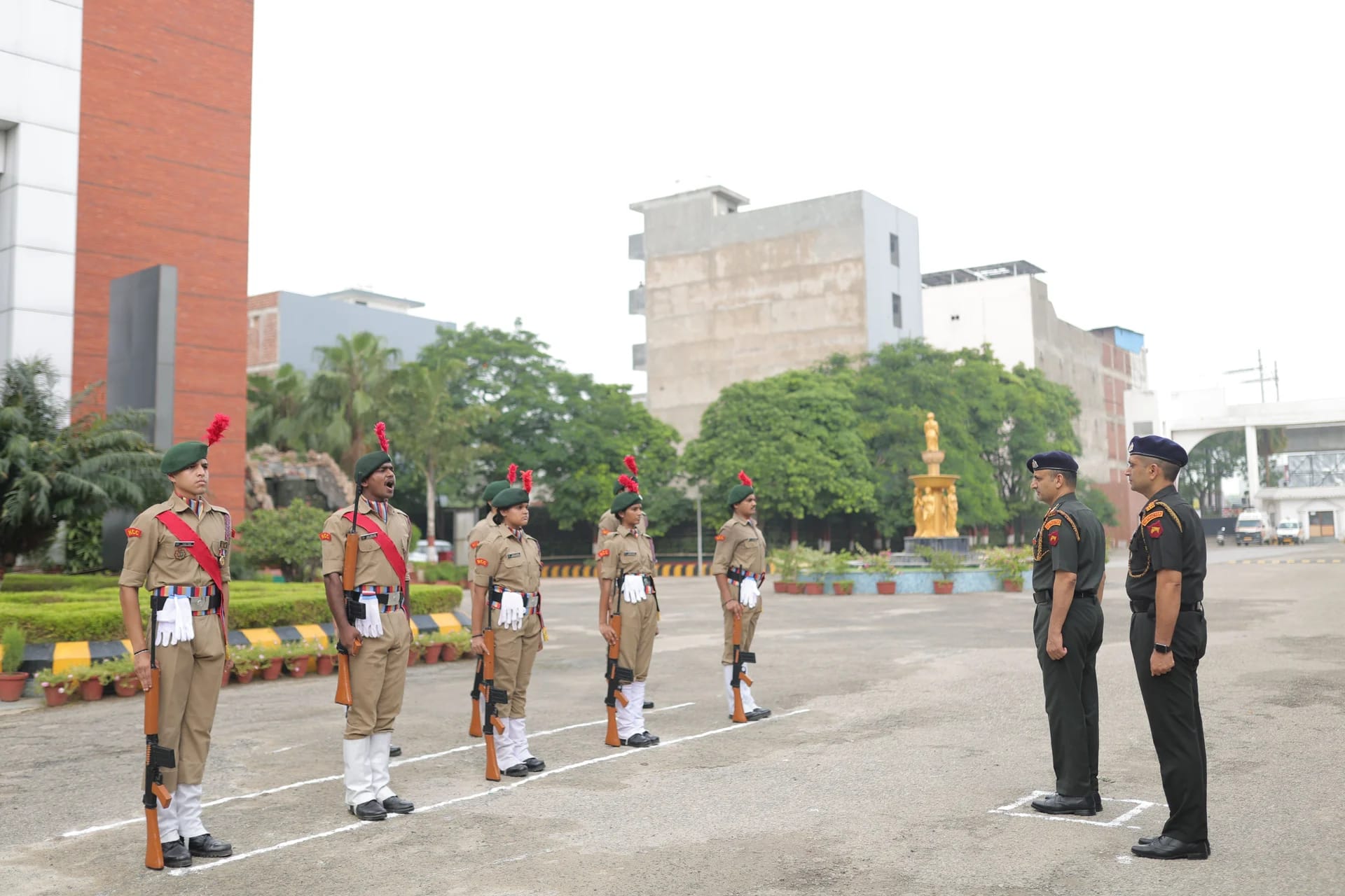 NCC Cadets Ceremonial Parade and Drill