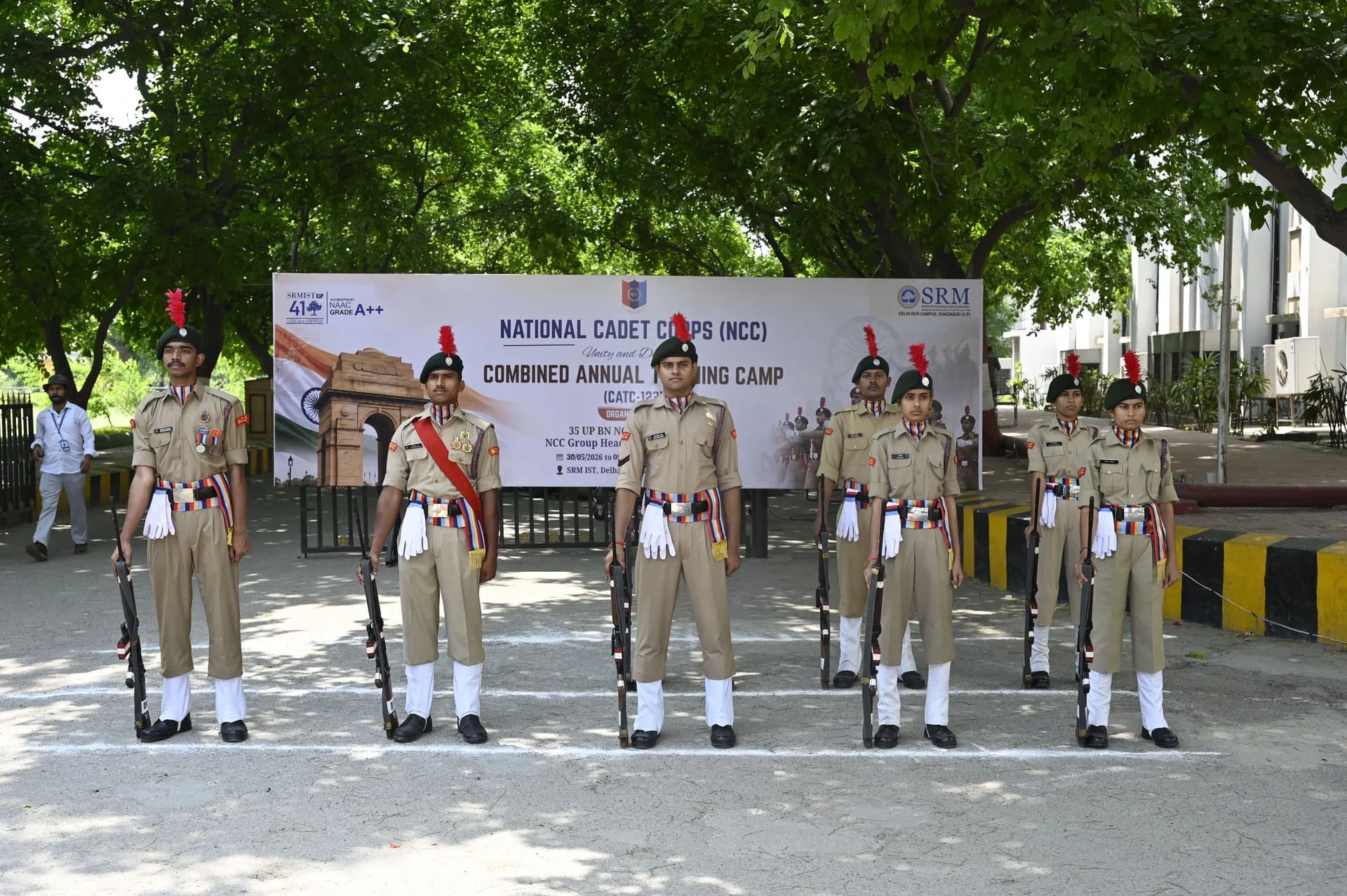 SRM NCC Cadets In Action