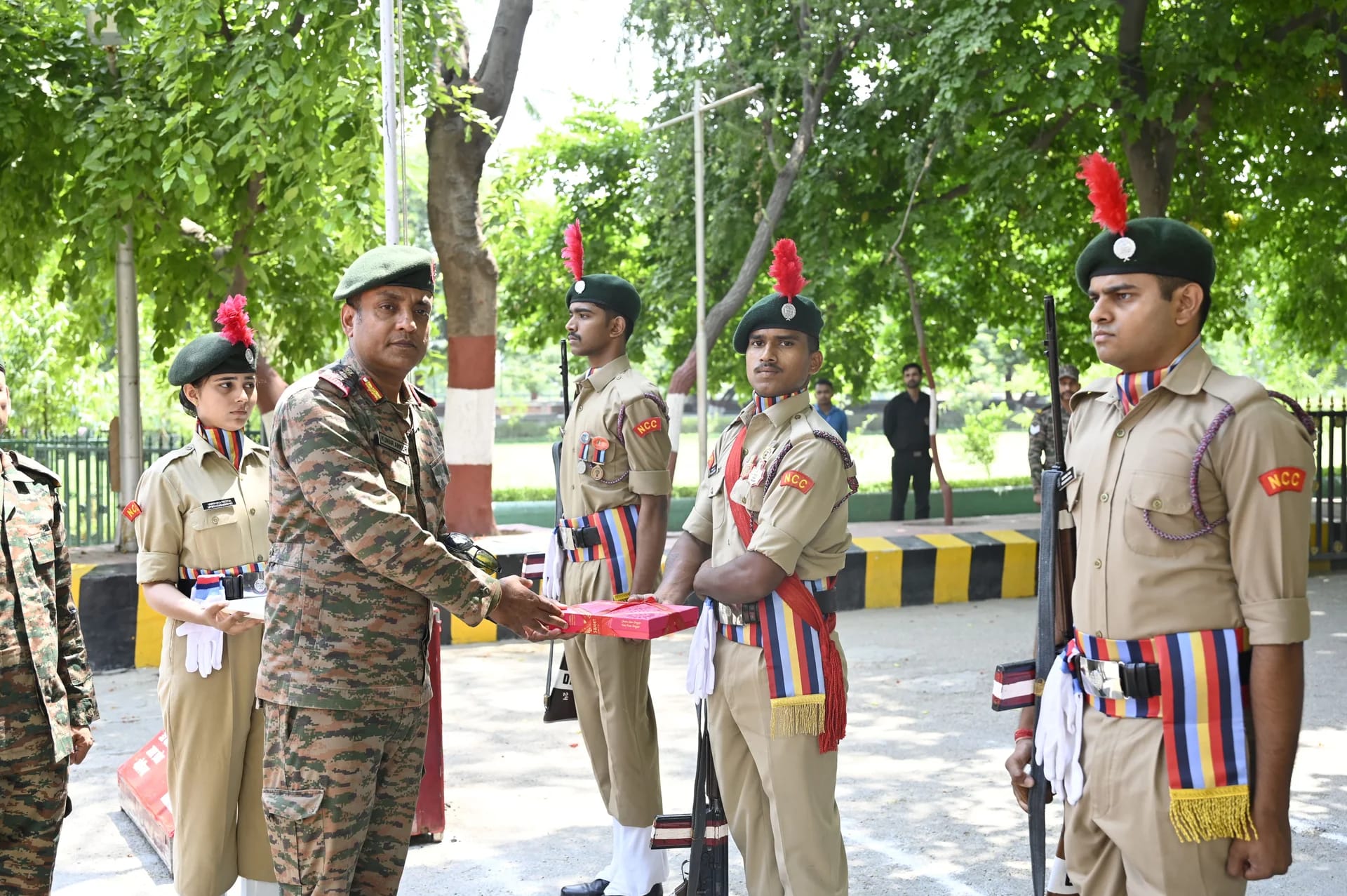 Cadets Receiving Training Instructions