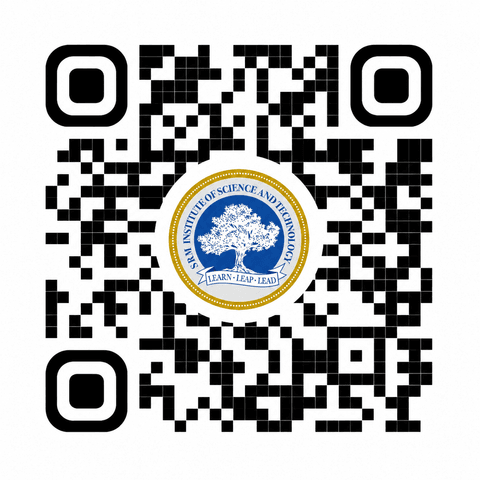 Scan to view SRMIST Admissions brochure