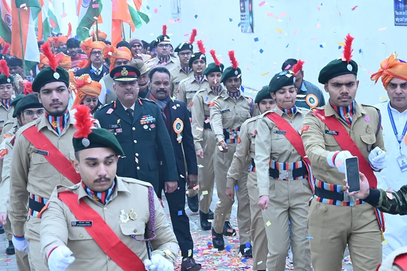 NCC Drill and Parade at SRMIST